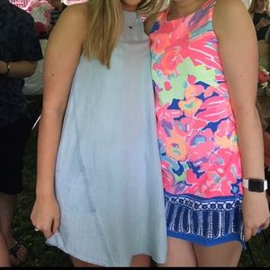 Molly Green Denim Sundress